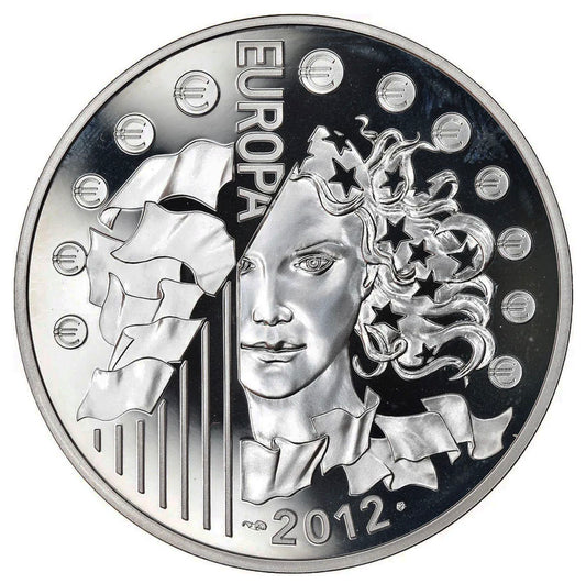 Frankreich 10€ 20 Jahre L'Eurocorps Silber Proof 2012