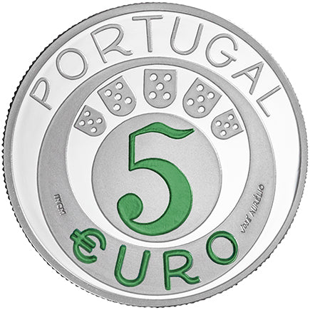 Portugal 5€ 45 Jahre 25. April 2019 Proof Silber