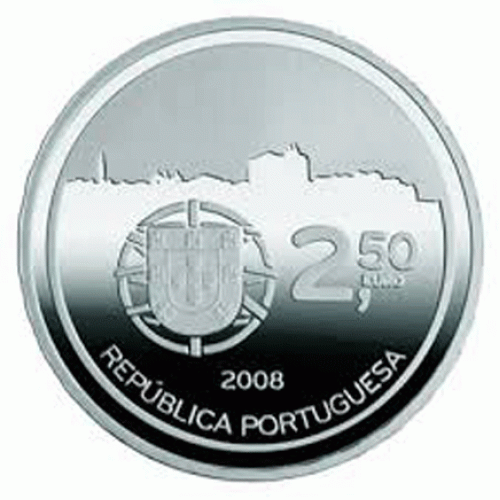 Portugal 2,50 € Historisches Zentrum von Porto Prata PP 2008