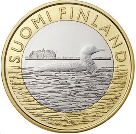 Finnland 5€ Savonia Proof Grebe 2014