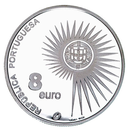 Portugal 8€ "Erweiterung der EU." Proof Silber 2004