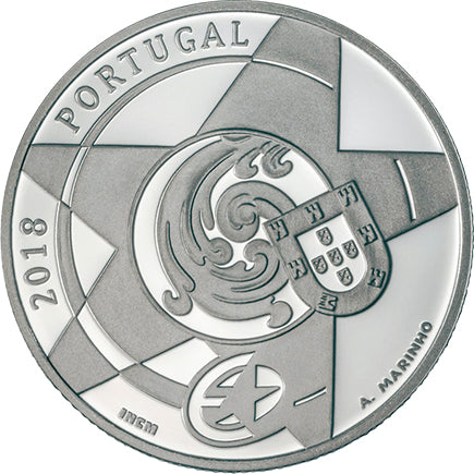 Portugal 5 € Das Barock Silber Proof 2018