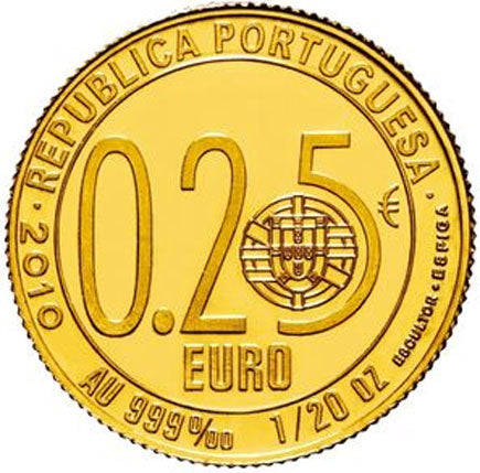 Portugal 1/4€ 2010 - Luis Camões