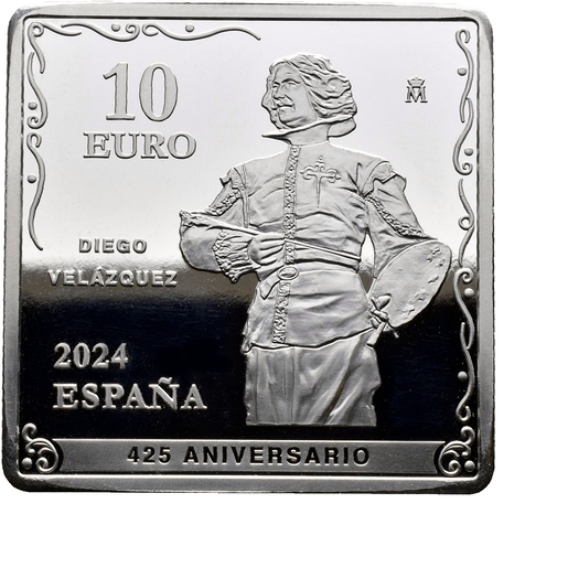 Spanien 10€ "425. Jahrestag von Velázquez" (HILANDERAS) 2024 Silber