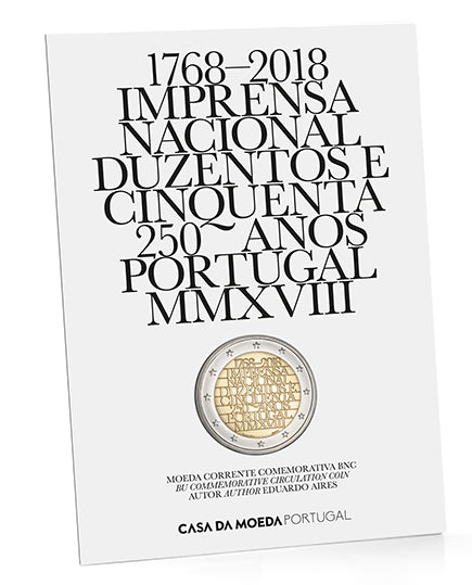 Portugal 2€ 250 Jahre INCM 2018 BNC