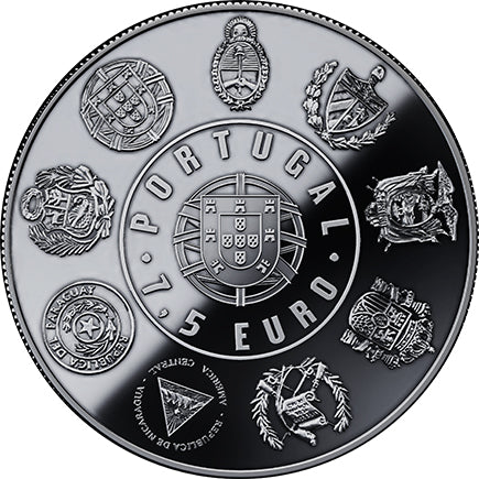 Portugal 7,50 € Proof Silber Holz 2017