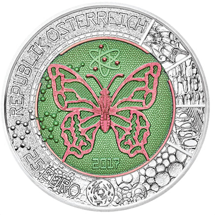 Österreich 25 € Niob MicroCosmos 2017