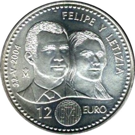 Spanien 12 € 2004 – Hochzeit von Filipe und Leticia